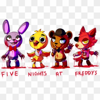 60 Images About Five Nights At Freddy's On We Heart - Five Nights At Freddy's Cartoon Characters, HD Png Download