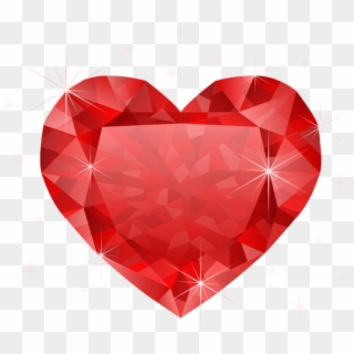 Heart Png Transparent Background - Red Heart Diamond Png, Png Download