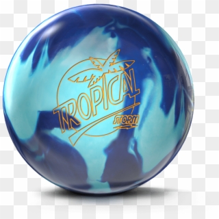 Blue Bowling Ball Png - Tropical Bowling Ball, Transparent Png