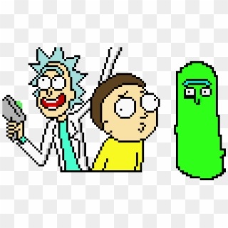 Rick And Morty Clipart Abd Morty - Rick And Morty Pixel Art, HD Png Download