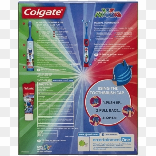 Colgate Kids Toothbrush, Toothpaste, Toothbrush Cap - Pj Mask Colgate, HD Png Download