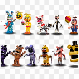 Five Nights At Freddy's 2 Toy png download - 1800*650 - Free