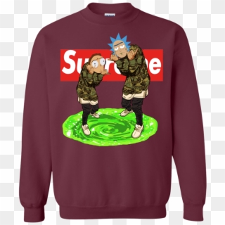 Rick And Morty Sweater Supreme - Supreme Rick And Morty Sweater, HD Png Download