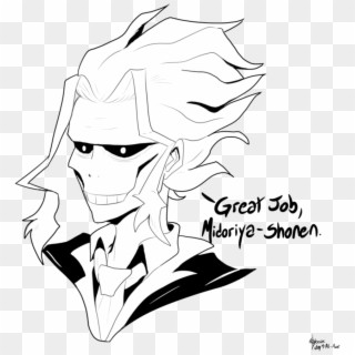 Inktober Day All Might - Cartoon, HD Png Download