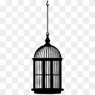 This Free Icons Png Design Of Hanging Bird Cage Silhouette, Transparent Png