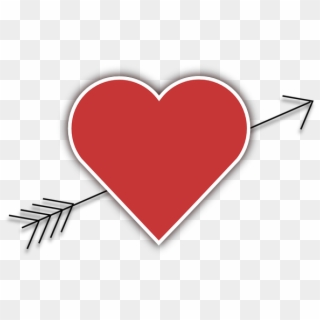 Cuore San Valentino Png - Love Heart With Arrow, Transparent Png