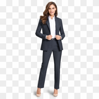Blue Custom Woman Suit - Women In Tuxedos, HD Png Download