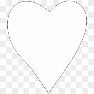 Heart Symbol Sheet Page Black White Line Art 555px - White Heart Icon Transparent Background, HD Png Download