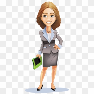 Women Business Suit Clipart - Woman In A Business Suit Clipart, HD Png Download