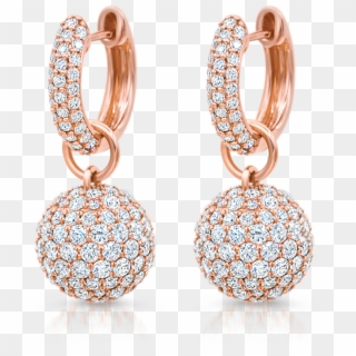 Diamond Earring Png - Earrings, Transparent Png