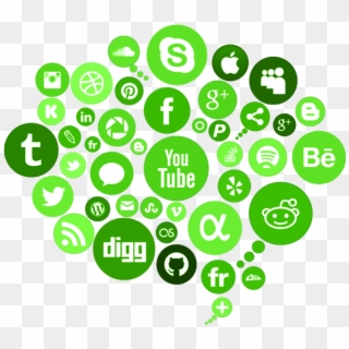 Digital-marketing - Social Media Logo Cloud, HD Png Download