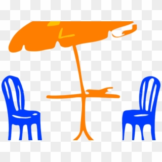 Table Clipart Table Chair - Umbrella Clip Art, HD Png Download