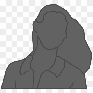 Silhouette Woman Front Darkgrey - Sketch, HD Png Download