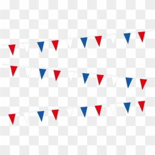 Red White & Blue Bunting, HD Png Download