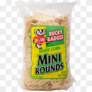 Bucky Badger Mini White Corn Tortilla Chips - Seed, HD Png Download