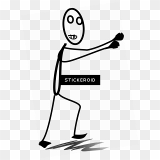 Meme Stick Figure Walking Png - Cartoon, Transparent Png