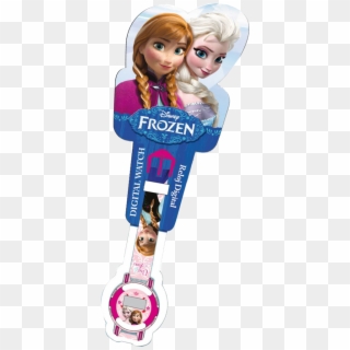 Official Wrist Watch Disney Frozen Anna E Elsa - Girl, HD Png Download