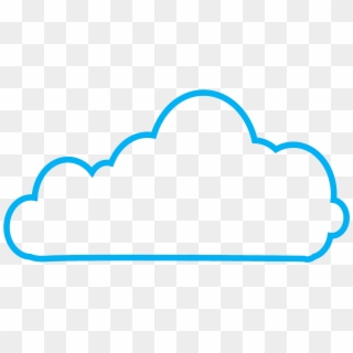 Clouds Clipart Animated Gif - Vector Cloud Outline Png, Transparent Png