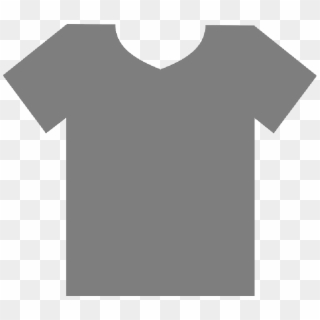 T Shirt Gray Blank Clothes Fashion Template Public - Supreme, HD Png Download