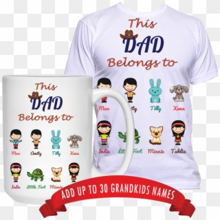 High Quality Blank T Shirts For Printing - Dad Of Both Shirt, HD Png Download