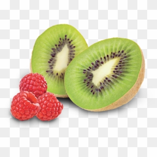 Grab A Spoon And Your Family Or Friends To Experience - Kiwi Fruit And Raspberries, HD Png Download