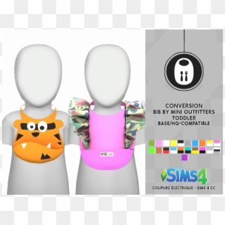 Http - //coupurelectrique - Tumblr - - Sims 4 Baby Bibs, HD Png Download