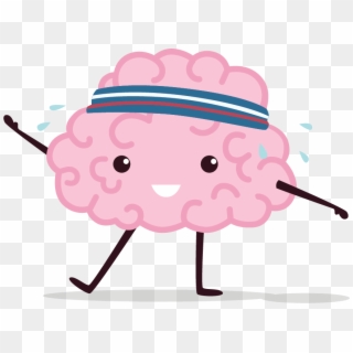 Being Physically Active Stimulates Your Brain And Strengthens - Cartoon Brain Working Out, HD Png Download