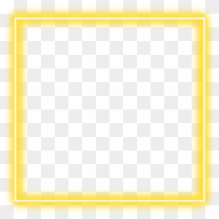 #yellow #neon #square #border #png #freetoedit - Colorfulness, Transparent Png