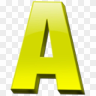 Vector Letter A - Yellow Letter A Clipart, HD Png Download