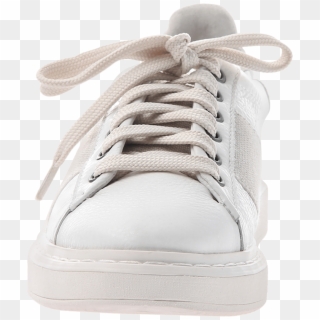 Normcore Women's Sneakers In White Front View - Shoes Front View Png, Transparent Png