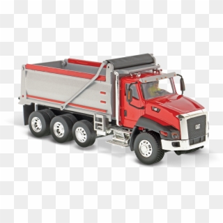 Ct660 Dump Truck Red And Silver - Diecast Dump Truck, HD Png Download