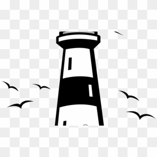 Freentable Black Art Clipart Coloring Pages Lighthouse - Lighthouse Clipart Png, Transparent Png