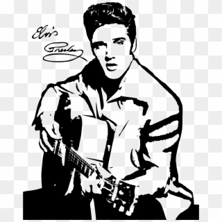 Image Download Image Result For Presley Pinterest - Elvis Presley Clipart Black And White, HD Png Download
