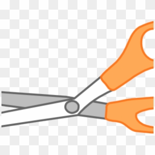 Scissor Clipart Craft Scissors - Orange Scissors Clipart, HD Png Download