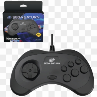 Sega®saturn 8-button Arcade Pad - Retrobit Saturn Controller, HD Png Download