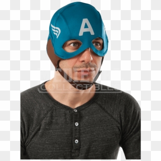 Adult Retro Captain America Mask - Mascara Capitan America Adulto, HD Png Download