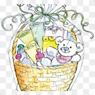 Basket Clipart Baby Shower, HD Png Download