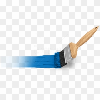Free Png Download Blue Paint Brush Png Images Background - Paintbrush With Paint Png, Transparent Png