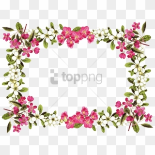 Free Png Flowers Frame Rose Png Image With Transparent - Floral Frame Transparent Background, Png Download
