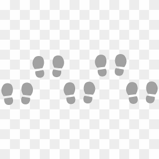 Set Of 5 Pairs Footprints Uv Light Grey - Office Chair, HD Png Download