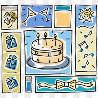 Birthday Cake Vector Png, Transparent Png