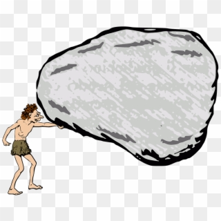 Rock Clipart Png - Caveman Rock, Transparent Png