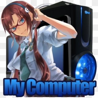 Anime Computer Png - My Computer Anime Icons, Transparent Png