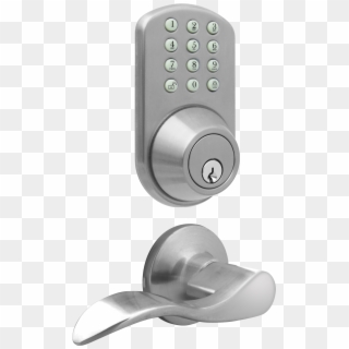 Keyless Entry Deadbolt And Lever Handle Door Lock Combo - Keypad Deadbolt Door, HD Png Download