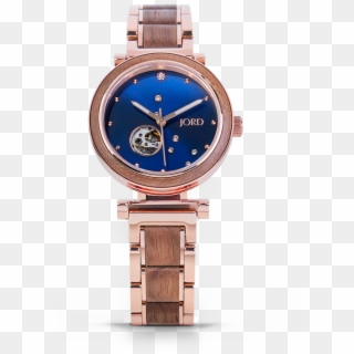 Rose Gold Wood Watch For Women - Analog Watch, HD Png Download