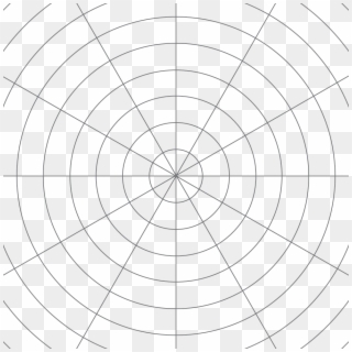 Grid Transparent Circle - Proyecciones Horizontales O Azimutales, HD Png Download