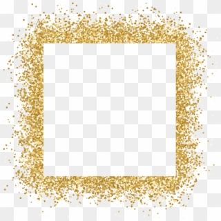 #gold #frame #glitter #ftestickers - Gold Glitter Border Png, Transparent Png