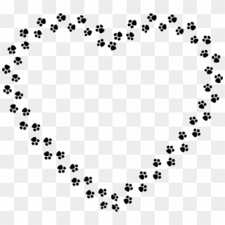Abstract, Animal, Art, Canine, Cat, Dog, Feline, Heart - Transparent Cat Paw Print, HD Png Download
