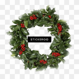 Free Png Christmas Wreath Png Image With Transparent - Holly Wreath Transparent Background, Png Download