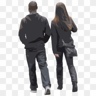 African American Walking Png - Scale Figure Silhouette Png, Transparent Png